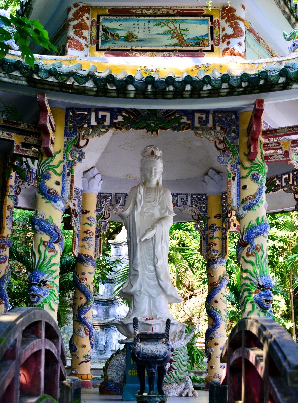 Statue at Linh Ung pagoda, Marble Mountains, Da Nang, Vietnam  
