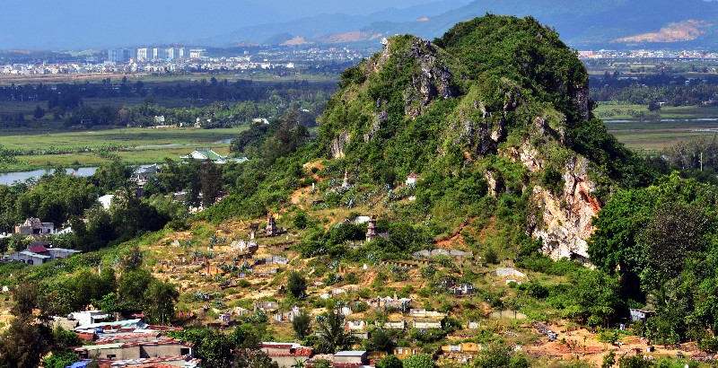 Cemetery by Marble Mountains, Da Nang, Vietnam 