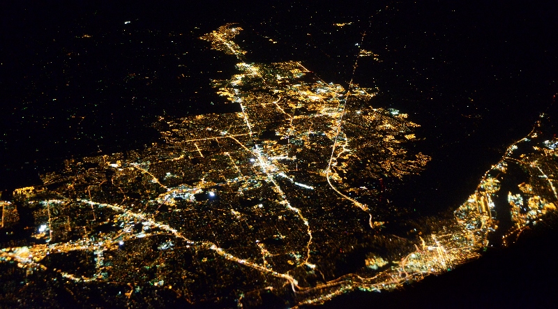 43000 feet, Portland and Hillsboro, Oregon  