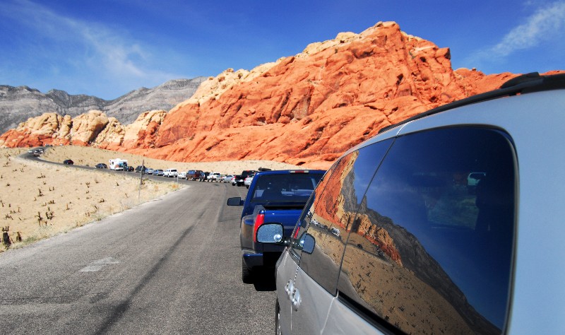 reflection of Red Rock