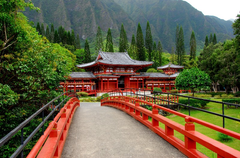 bridge to byodo temple