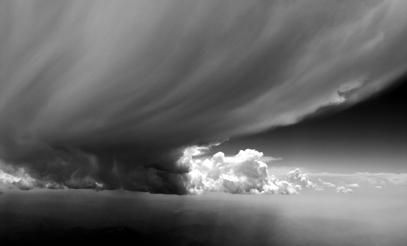 flying under the thunderstorm