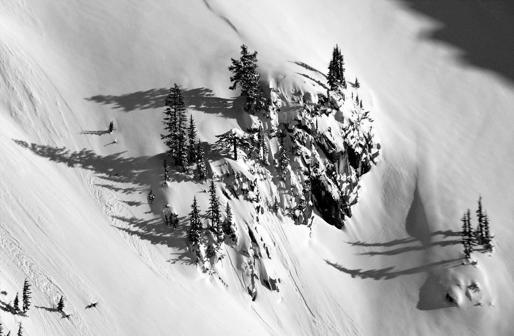 cluster on slope