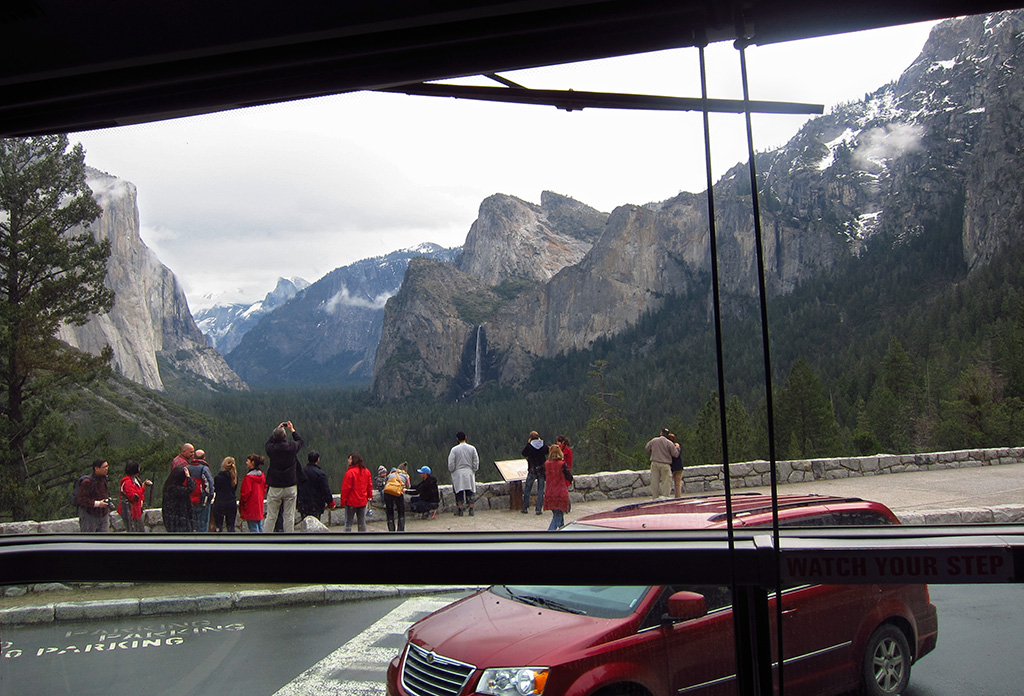Tunnel View, from bus. Day 2, S95 #3593
