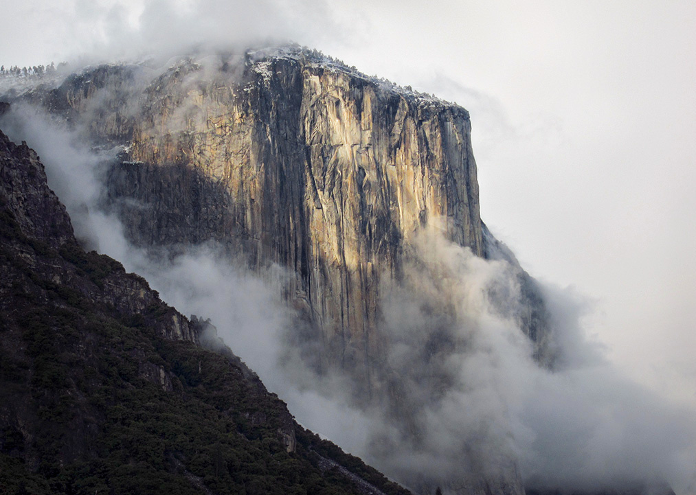 Tunnel View, storm clearing, El Capitan. 5/25/2012, 6:51pm.  #4555a