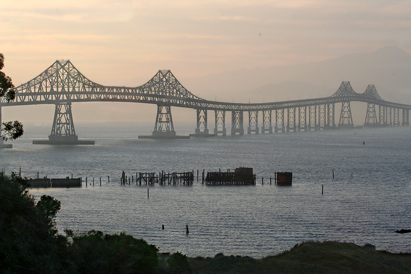 From Pt. Molate, the San Rafael Bridge