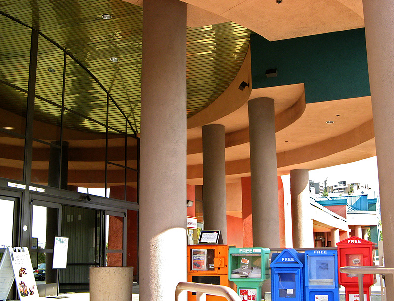 Normal view of entrance to Pacific East Mall