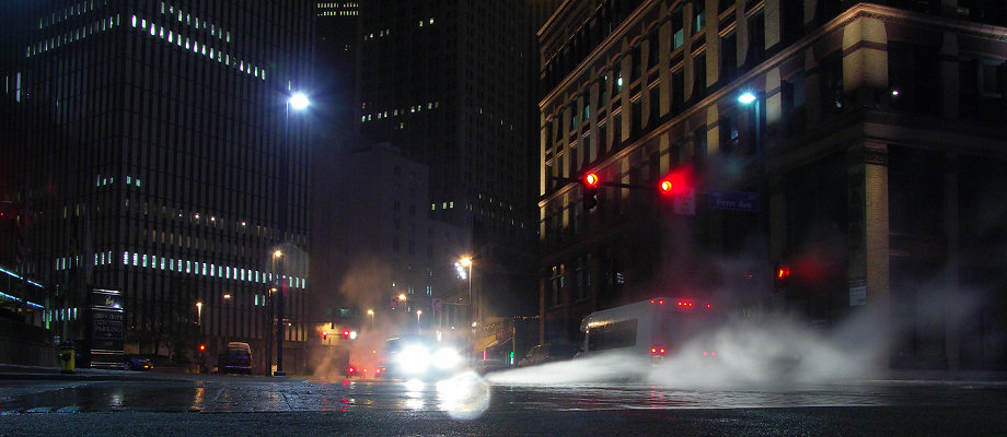 MC #123: Night Life - Downtown Pittsburgh by Andre Bakker