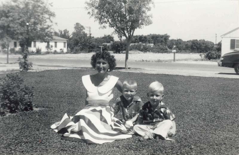 Mom, Mick and me.