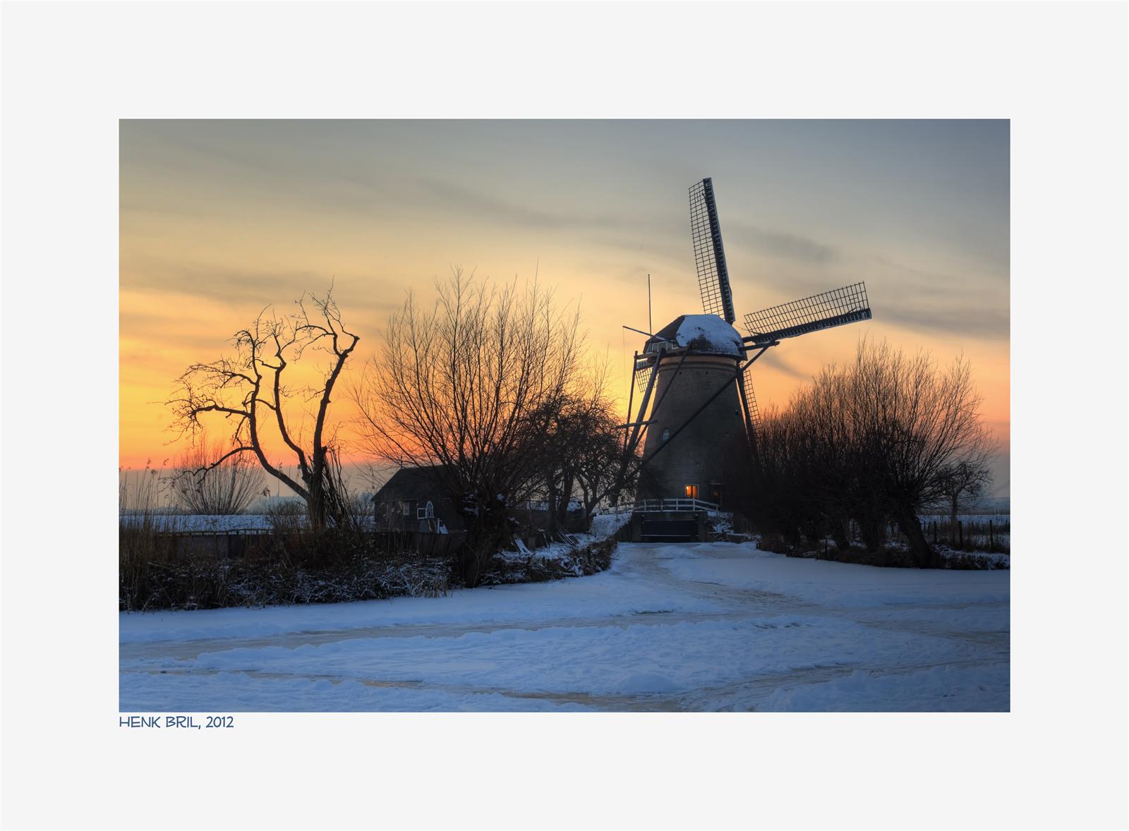 Kinderdijk - winter 2012