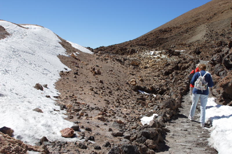 El Tejde, snjskaflar  3555 m h