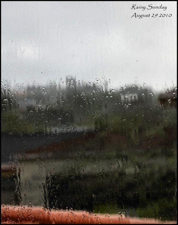 Another WET Day - view from my bedroom