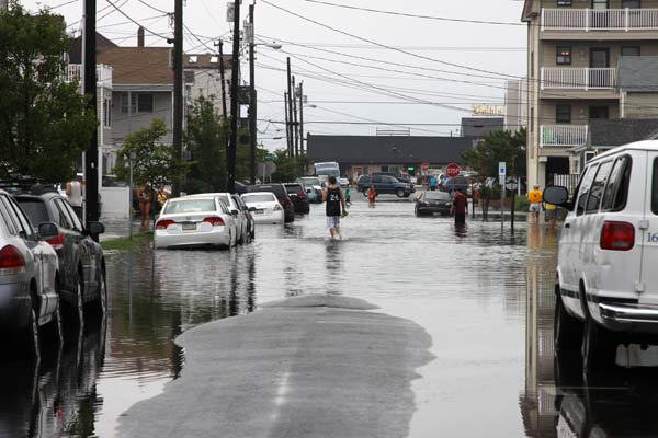 Sea Isle City Flooding on Our Street