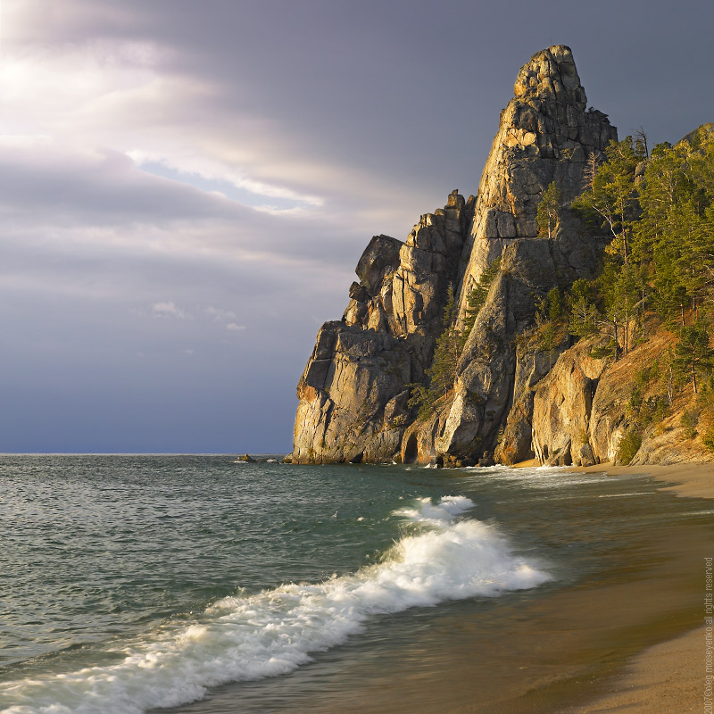 Lake Baikal: Cape Minor Belfry at sunrise
