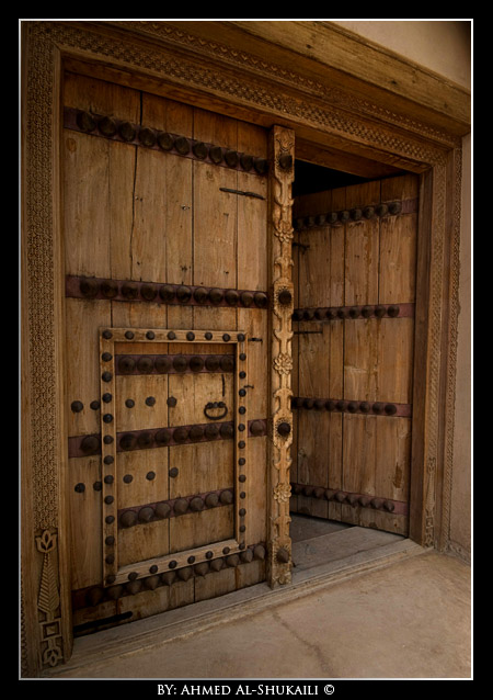 Jabrin Fortress Entrance (Old Wooden Gate)