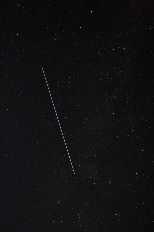 The ISS heading SE out of Cygnus