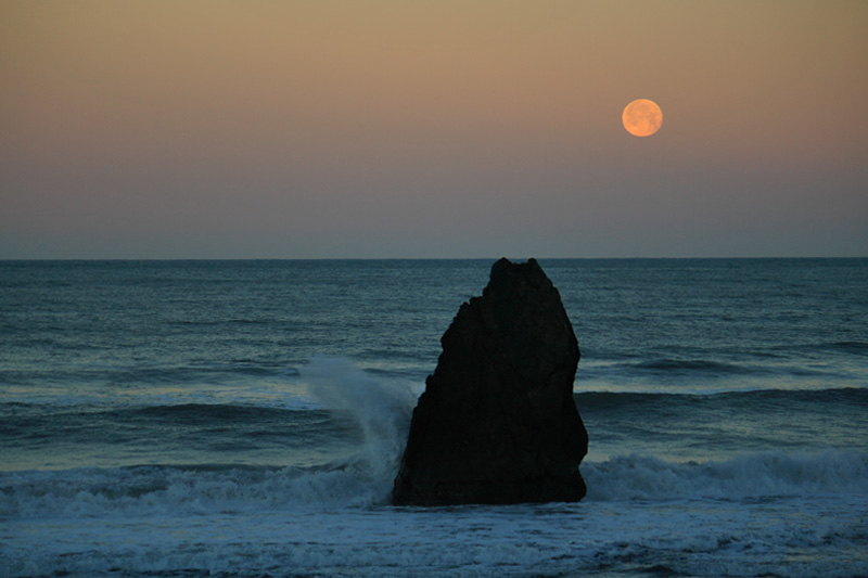 The Moon in The Belt of Venus above the Earths Shadow