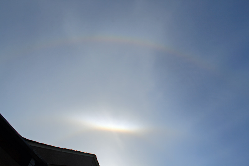 22 degree, 46 degree Sun Halos, and a Tangent Arc
