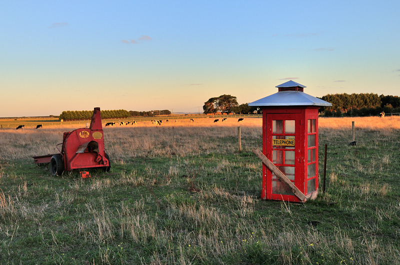 Old phone booth