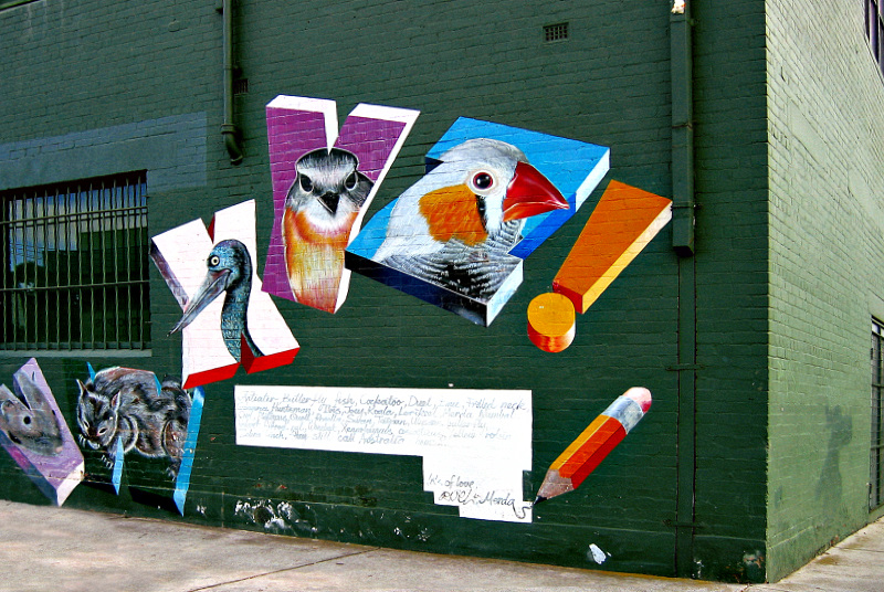 Bird graffiti