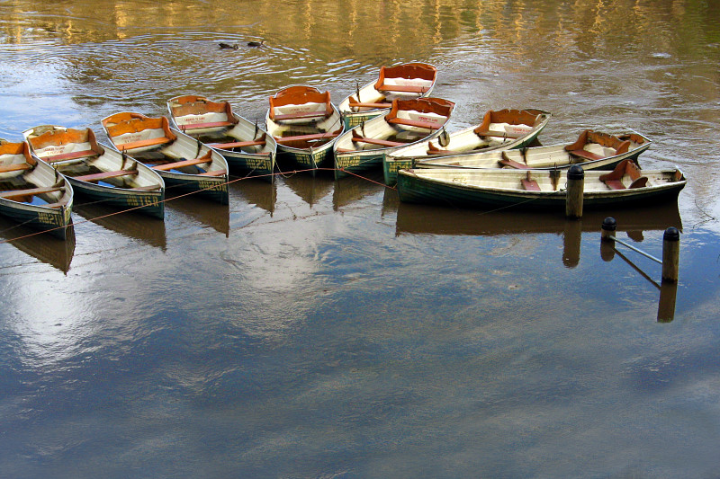 Rowing boats