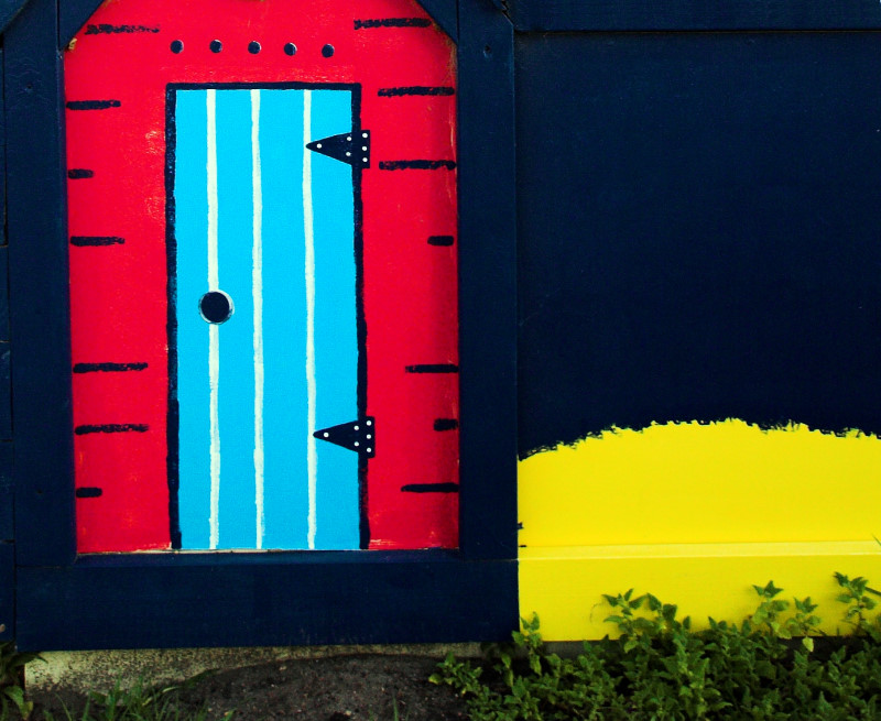 Blue door