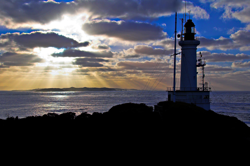 Lighthouse at sunrise