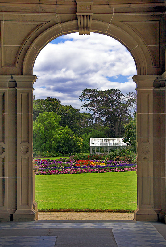 Greenhouse through the arch