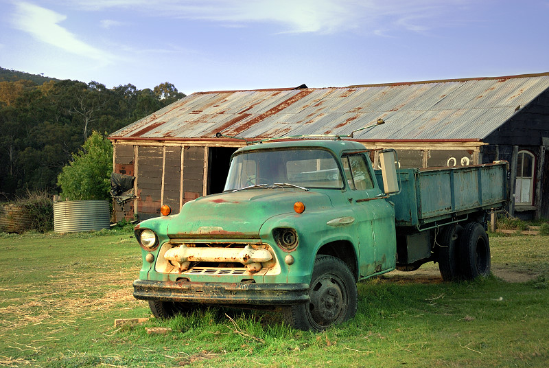 Old green truck