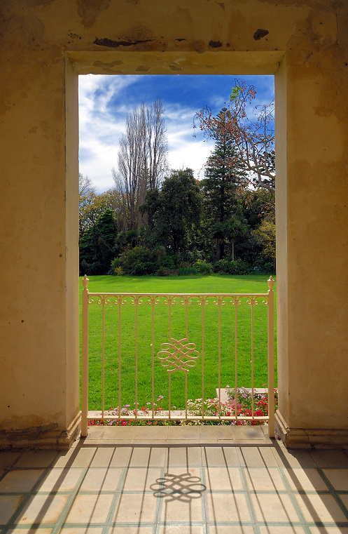 Garden arch view