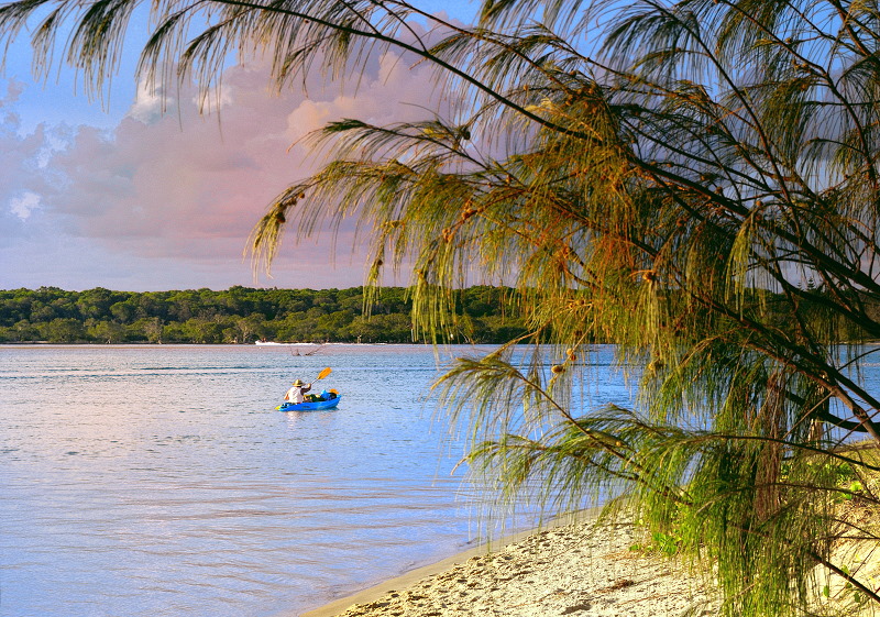kayaking off Goat Island