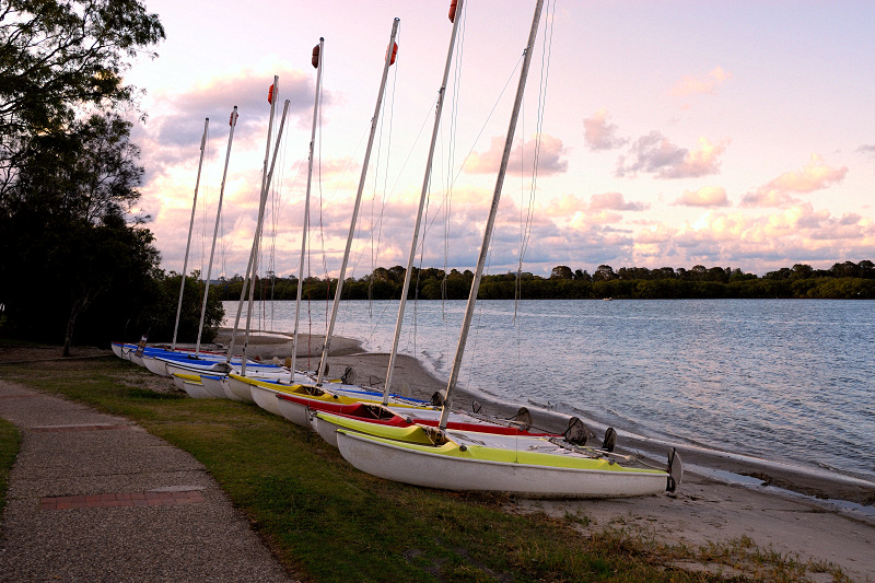 Catamarans on the beach