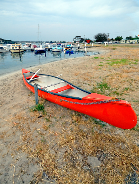 Red kayak