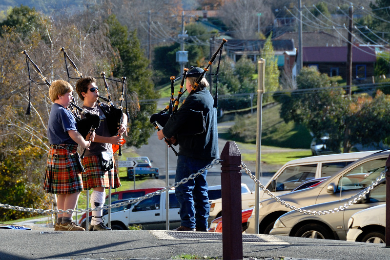 Bagpipe trio