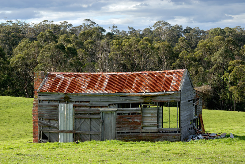 Rusty and weathered