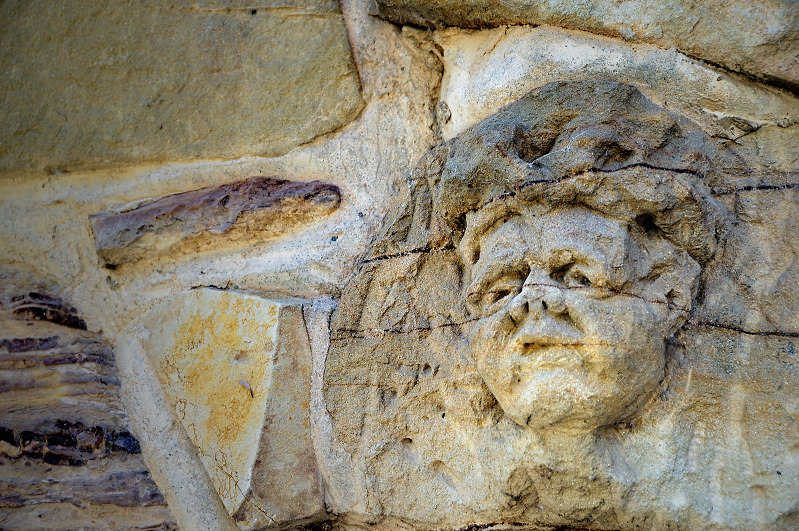 Sculpture in the bricks ~
