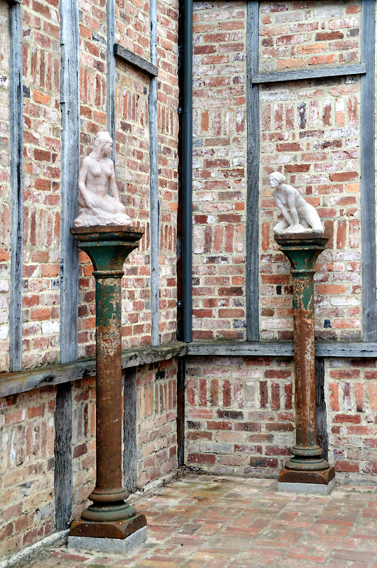 Statues in the court