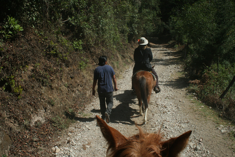 on horseback, Cerro Pelon