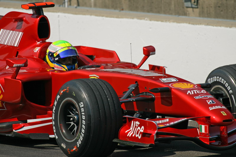 Massa at Pit Out