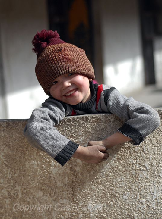 Boy on Wall