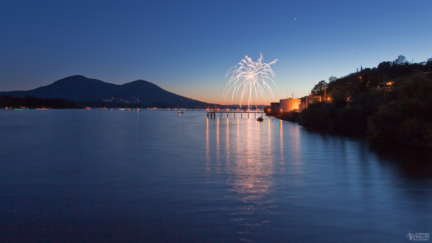 Fireworks in Clearlake Oaks - I