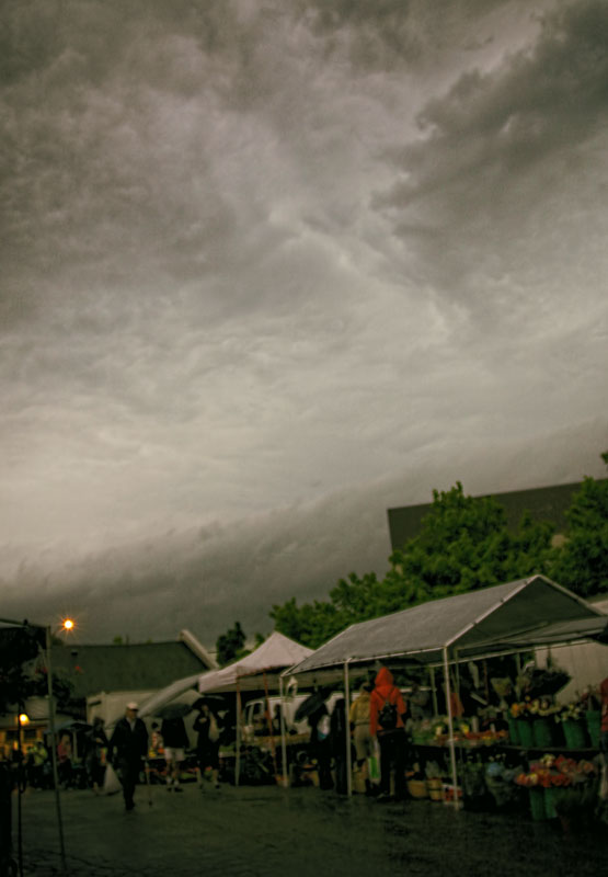 Farmers Market Stormy Morning 