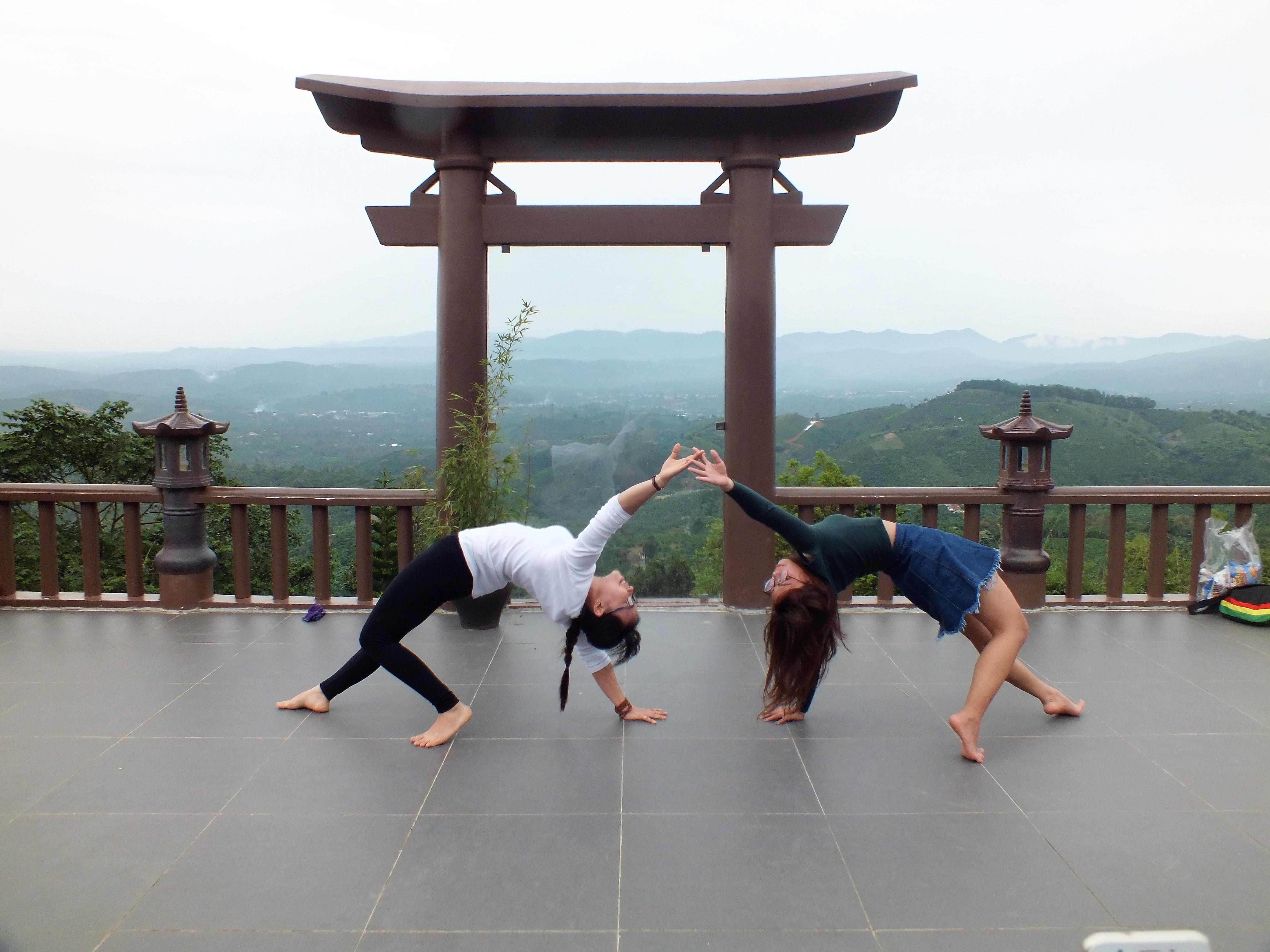 Yoga in front of the Gate
