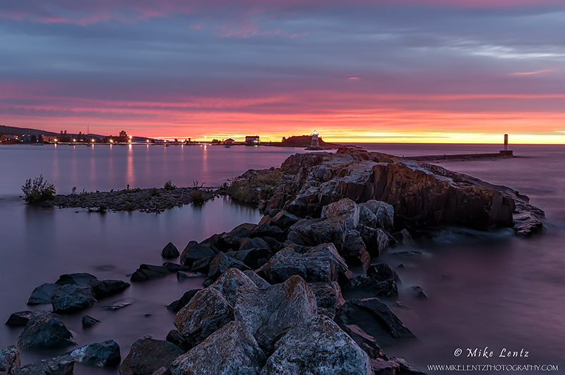 Artists point in Grand Marais at sunrise