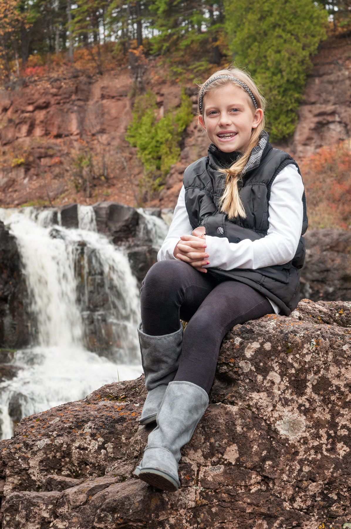 Caitlin at Gooseberry Falls 2014