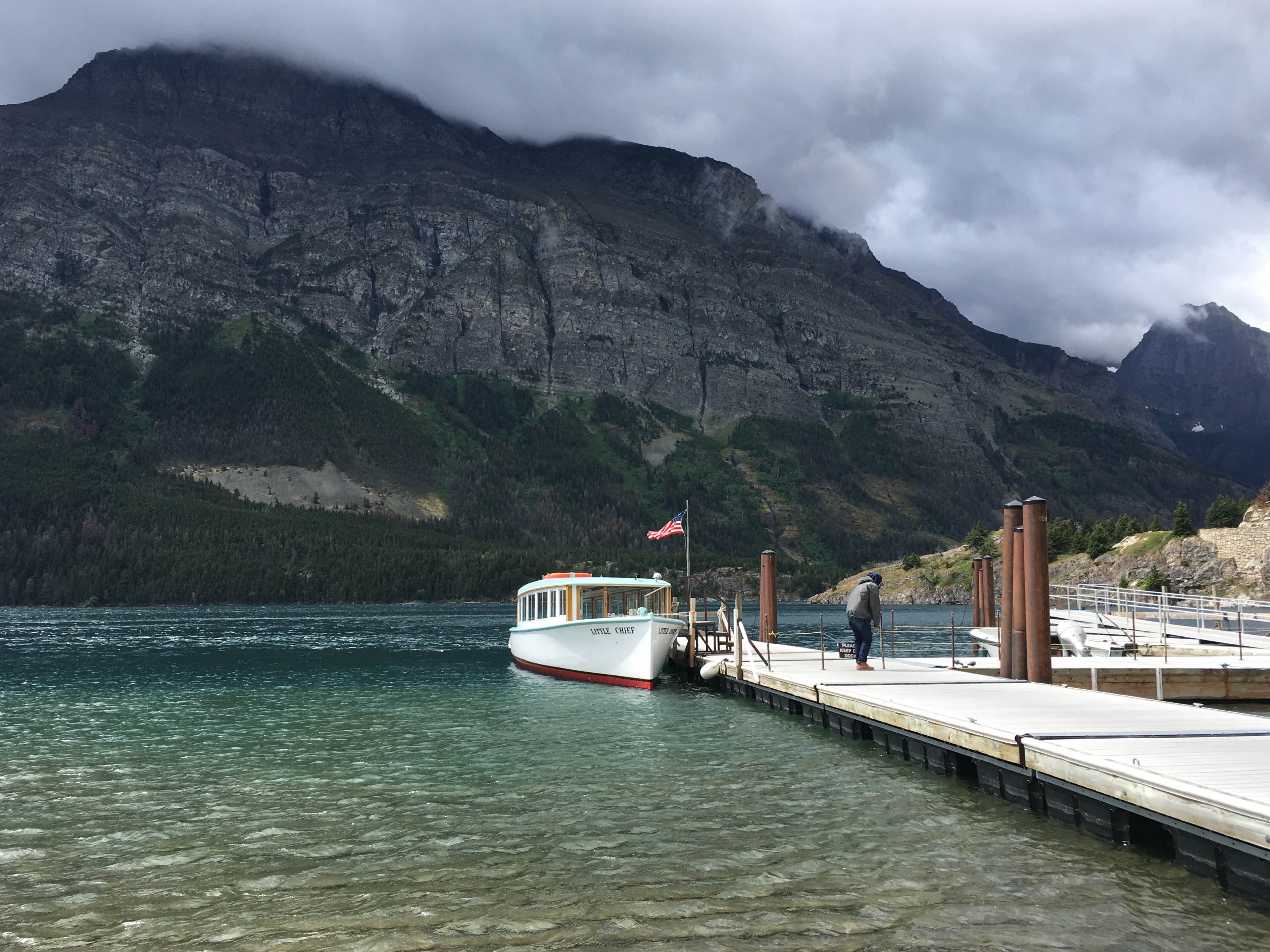 The Little Chief excursion boat on St Mary Lake