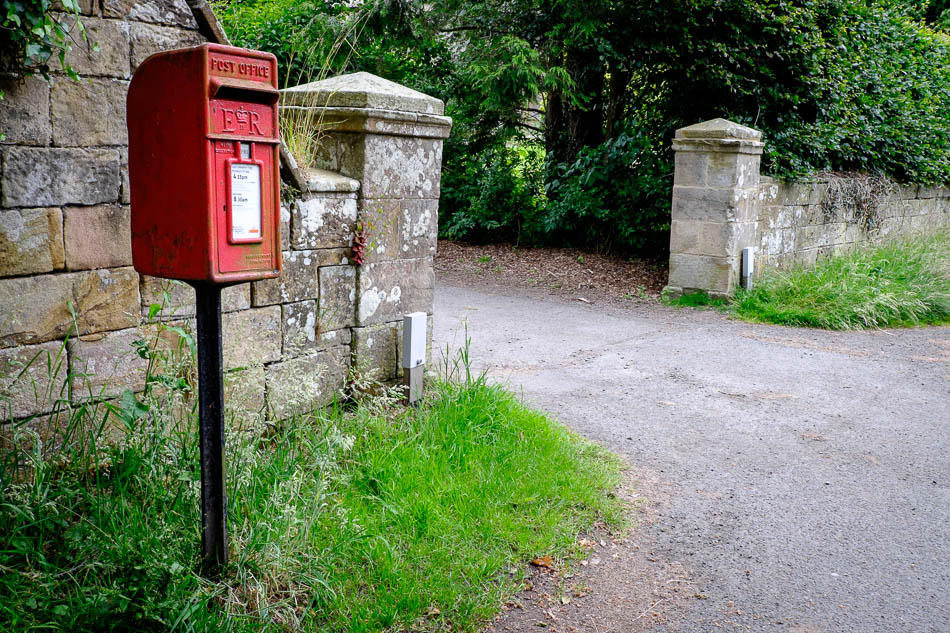 Entrance to cottage where I stayed; Howick Hall