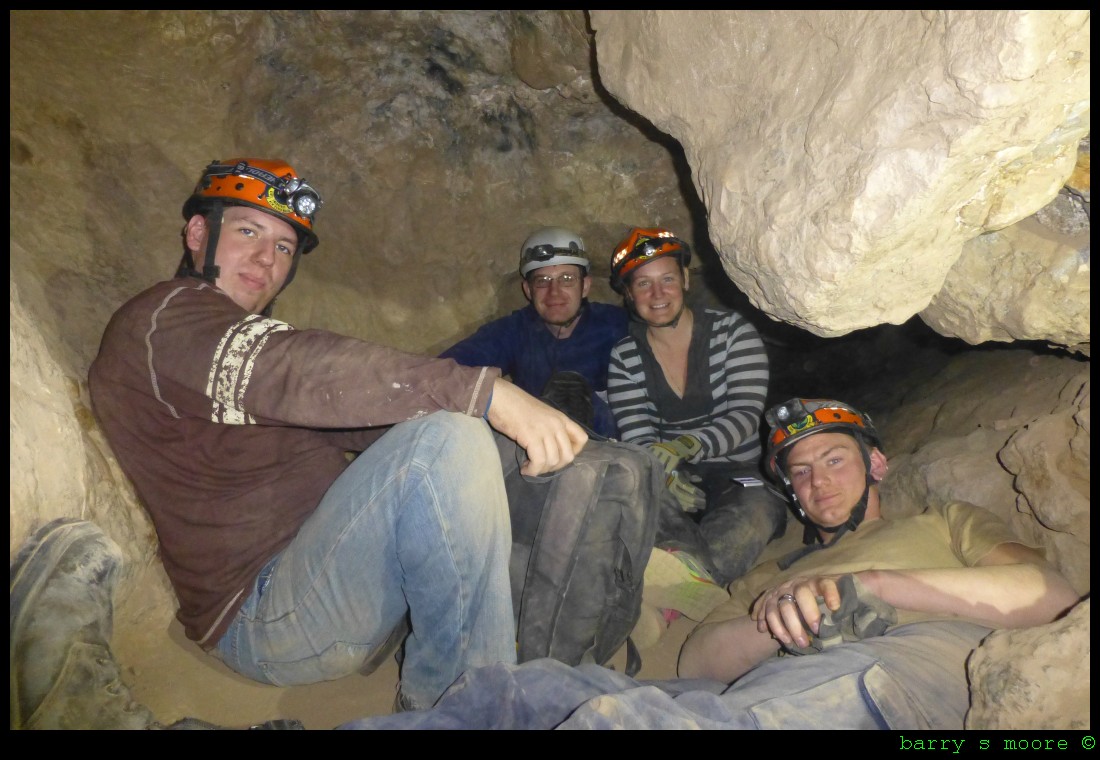 Having a rest at the top of the Hairy traverse