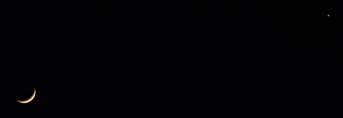  Waxing Crescent Moon and Venus