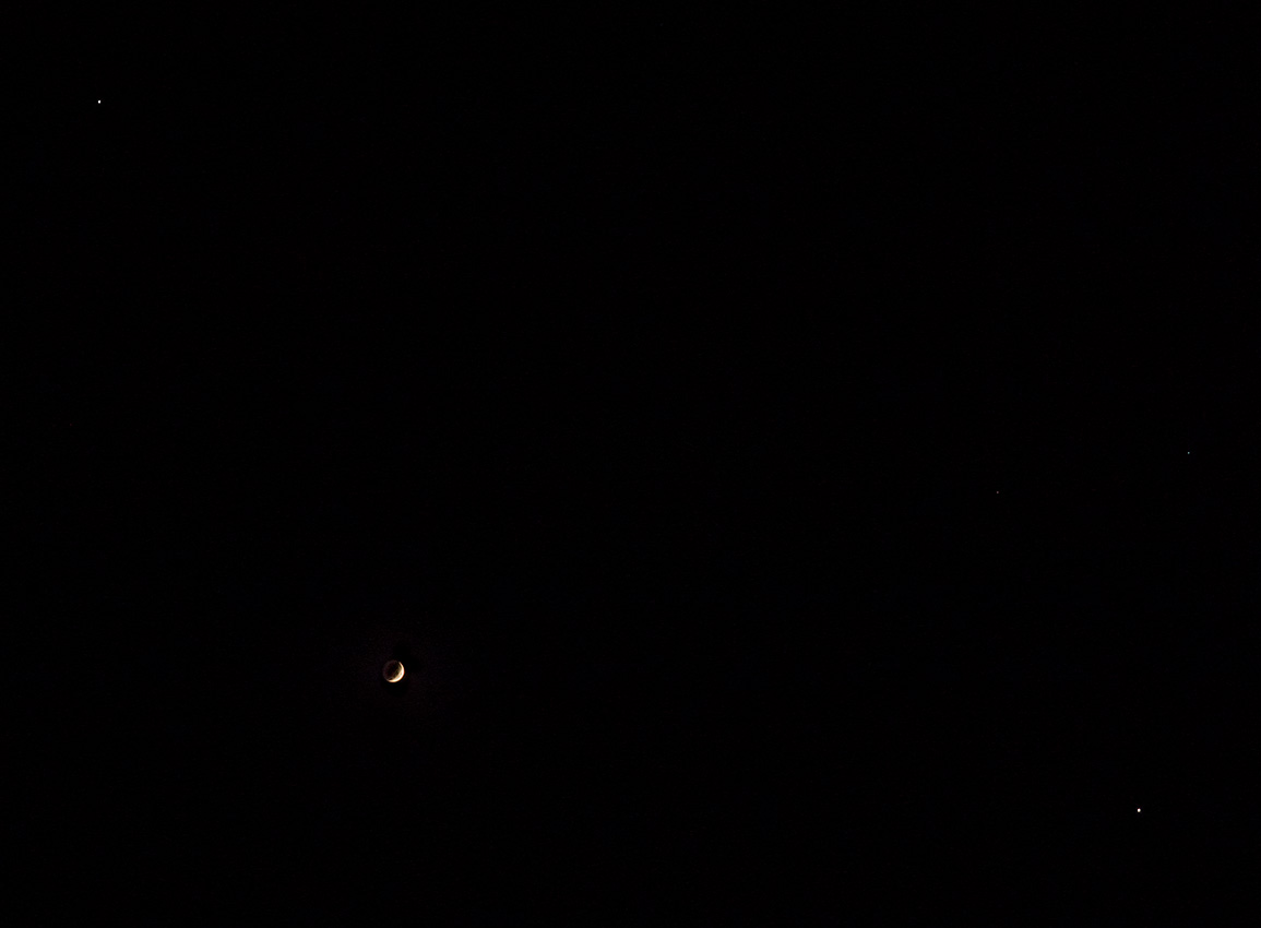 Conjunction - Moon, Jupiter and Venus